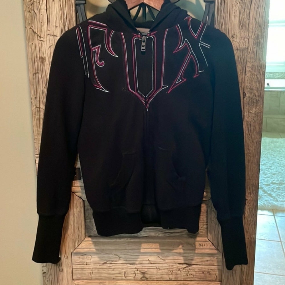 Fox sherpa lined hoodie